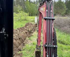 4t Mini ekskavatoriaus,bobcat.polių grežimas.griovimas / Spec. technikos nuoma Vilnius / Darbų pavyzdys ID 4419192