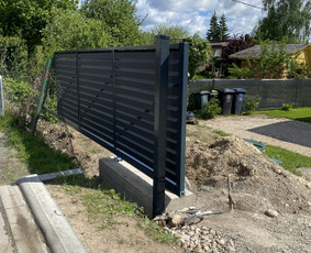 Statybos, apdaila - Vartu,varteliu gamyba,montavimas,banketės stulpu betonavimas - 3
