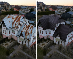 Statybos darbai - Stogų, fasadų plovimas ir dažymas - 1
