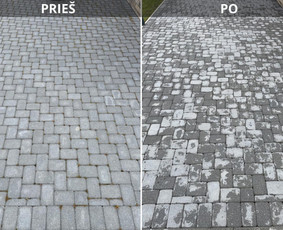 Srautinis valymas - Trinkelių, kiemo dangų ir kitų pavir&scaron;ių plovimas - 2