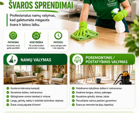 Biurų valymas - Profesionalus mink&scaron;tų baldų, patalpų valymas - 1