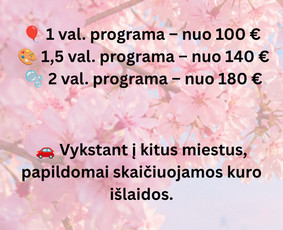 Laisvalaikis, pramogos, turizmas - Vaikystės magija animatorė - 1