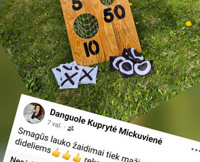 Nuomos paslaugos - Žaidimų nuoma - lauko žaidimai - 1