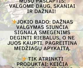 Dietologai - Psichologinė valgymo įpročių keitimosi programa - 1
