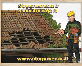 Stogdengiai, stogo darbai - Stogų remontas , rekonstrukciją dengimas įrengimas - 1