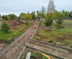 Kelio bortų įrengimas - Trinkelių klojimas - 1
