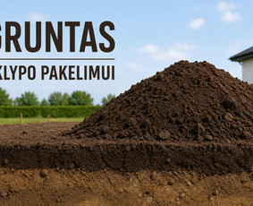 Žemės kasimas, lyginimas - Parduodame gruntą sklypo sukėlimui - 1