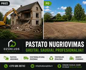 Pastatų griovimas - Griovimo ir aplinkos priežiūros darbai - 1