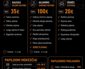 Automobilių plovyklos - Automobilių cheminis valymas - 4