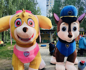 Pramogos vaikams - &Scaron;unyčiai patruliai personažai vaikų &scaron;ventėms: Skye ir Chase - 3
