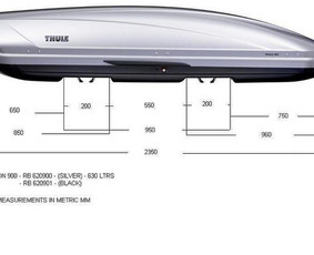 Automobilių nuoma - Stogo bagažinės Thule Xxl nuoma - 2