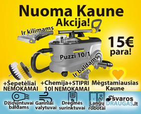 Įvairios technikos nuoma - Plaunamo siurblio nuoma 15e, Langų roboto nuoma, kita įranga - 1