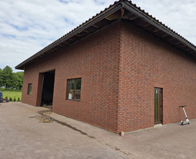 Fasadų apdaila, dažymas - Klinkerio mūrijimas ir klijavimas .jpg - 2