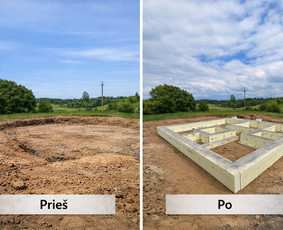Pamatų liejimas, įrengimas - Pamatų Ir Atraminių sienų Įrengimas, visi betonavimo darbai - 2