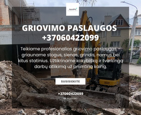 Statybos, apdaila - Griovimo darbai - 1