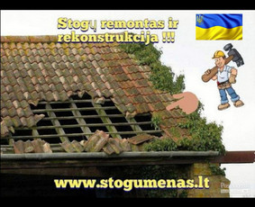 Stogdengiai, stogo darbai - Stogų remontas , rekonstrukciją dengimas įrengimas - 1