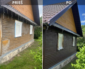 Fasadų apdaila, dažymas - Fasadu Stogu Trinkeliu Plovimas Dažymas visoje Lietuvoje - 2