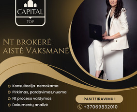 Kitos kategorijos - Sertifikuota Nt brokerė - teisininkė - 1