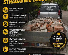 Griovimo darbai - Atliekame griovimo darbus - 4