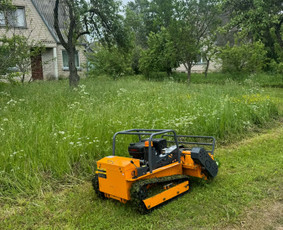 Vejos priežiūra, įrengimas - Pjauname žolę su robotu mulčeriu! - 2