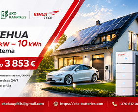 Statybos, apdaila - Pramoniniai ir buitiniai energijos kaupikliai,saulės panele - 4