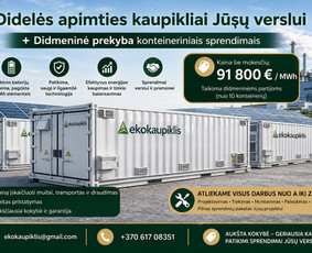 Pramoniniai ir buitiniai energijos kaupikliai,saulės panele / MB Ekokaupiklis / Darbų pavyzdys ID 4435658