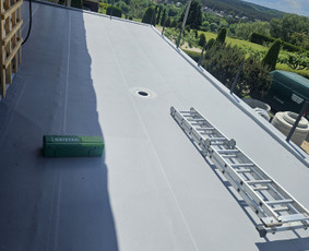 Stogdengiai, stogo darbai - Plok&scaron;ių stogų dengymas Pvc dangą - 2