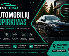Automobilių supirkimas - Patikimiausias Automobilių Supirkimas 27/7 Visoje Leituvoje - 1