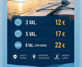 Irklenčių (SUP) nuoma - Irklenčiu nuoma &Scaron;iauliai - 2