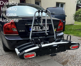 Stogo bagažinių nuoma - Trijų dviračių ant kablio laikiklio nuoma Aleksote - 1