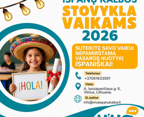 Ispanų kalbos kursai, pamokos - Ispanų kalbos kursai suaugusiems, vaikams ir paaugliams - 1