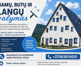 Langų valymas - Namų,butų ir langų valymas - 2