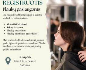 Kirpyklos, kirpėjai, stilistai - Kirpėja Klaipėda - 1