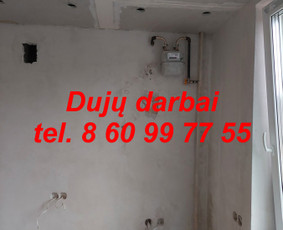 Dujų Skaitiklio Perkėlimas Dujinių Viryklių Prijungimas / DUJŲ VIRYKLIŲ PAJUNGIMAS / Darbų pavyzdys ID 4439896