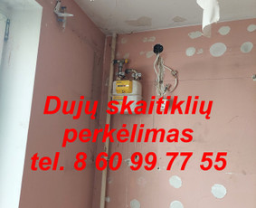 Santechnikai, santechnikos darbai - Dujų Skaitiklio Perkėlimas Dujinių Viryklių Prijungimas - 2