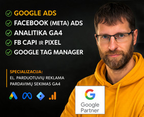 Paslaugos verslui - Ne reklama. Pardavimų sistema (Google + Meta + Konversijos) - 1