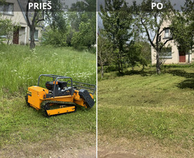 Statybos, apdaila - Žolės pjovimas, mulčiavimas - 1