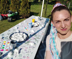 Kūrybinės dirbtuvės vaikams - Spalvingas veidukų pie&scaron;imas+tattoo+muilo burbulai - 2