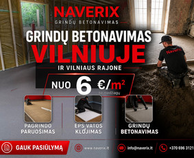 Grindų betonavimas Vilniuje ir aplinkui / Betonavimo darbai / Darbų pavyzdys ID 4442398