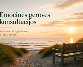 Psichologo konsultacija - Emocinės gerovės konsultacijos. Psichologinė pagalba. - 1