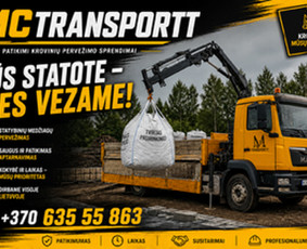 Krovinių pervežimas - Savivartis, kranas-fiskaras-manipuliatorius. - 3