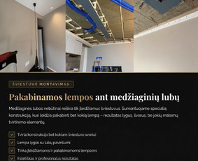 Įtempiamos lubos, montavimas - Kokybi&scaron;kas medžiaginių įtempiamų lubų montavimas - 2