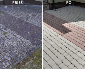 Srautinis valymas - Profesionalus trinkelių, terasų ir fasadų plovimas - 3