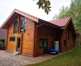 Individualių namų statyba iki raktų - Rąstiniai namai, pirtys. Ilgametė patirtis - 1