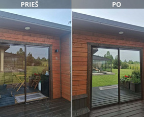 Plėvelių klijavimas ant langų, durų ir kitų paviršių / ProFill lanų plėvelės / Darbų pavyzdys ID 4448304