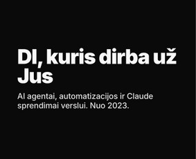 Dirbtinio intelekto sprendimai - Di automatizacijos, Ai agentai ir n8n sprendimai - 1