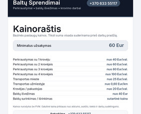 Krovinių pervežimas - Perkraustymas, baldų ir senų daiktų i&scaron;vežimas jau &scaron;iandien! - 3