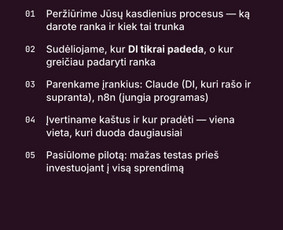 Di automatizacijos, Ai agentai ir n8n sprendimai / AI Merge Studio ltd / Darbų pavyzdys ID 4449576
