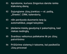 Di automatizacijos, Ai agentai ir n8n sprendimai / AI Merge Studio ltd / Darbų pavyzdys ID 4449616