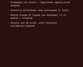 Di automatizacijos, Ai agentai ir n8n sprendimai / AI Merge Studio ltd / Darbų pavyzdys ID 4449640